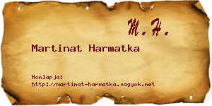 Martinat Harmatka névjegykártya